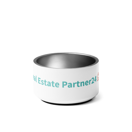 Pet bowl with Real Estate Partner24 Logo