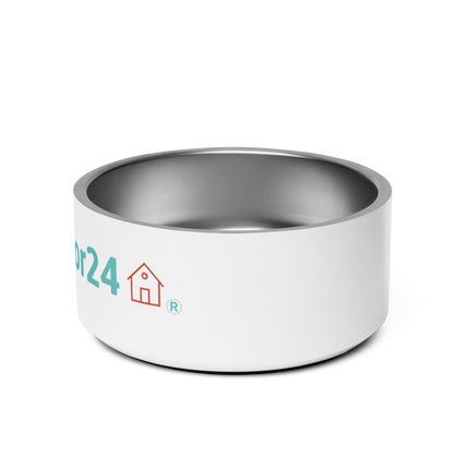 Pet bowl with Groundfloor24 Logo
