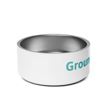 Pet bowl with Groundfloor24 Logo