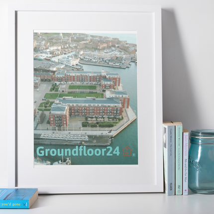 Nice City Framed poster with Groundfloor24 with House Logo