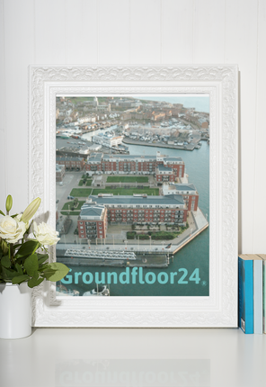 Nice City Framed poster with Groundfloor24 without House Logo