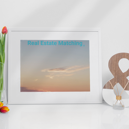 Sunset Sinari Poster with hangers with Real Estate Matching Logo