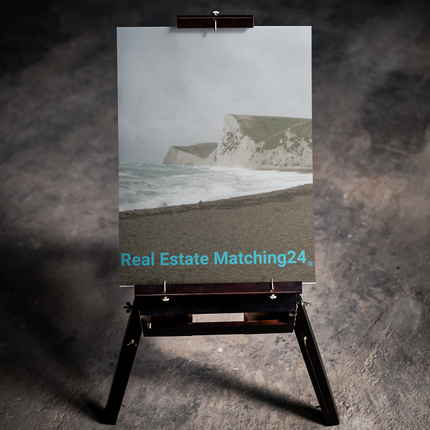 Waves and Sand Canvas with realestatematching24 without key Logo