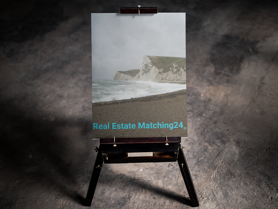 Waves and Sand Canvas with realestatematching24 without key Logo