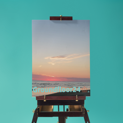 Sunset Sinari Canvas with Groundfloor24 Logo