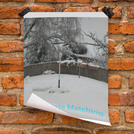 Winter Wonderland Poster with hangers with realestatematching without key Logo