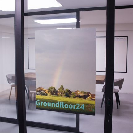 The Rainbow Sinari Poster with hangers with Groundfloor24 Logo