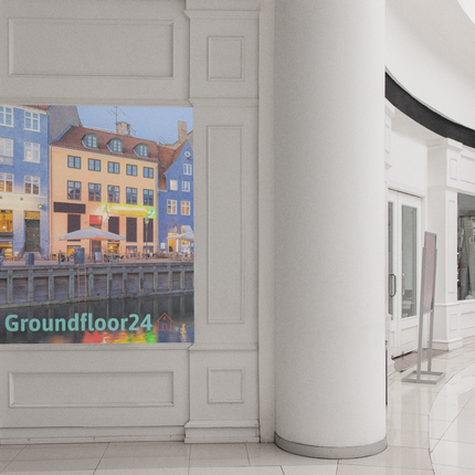 Nyhavn Thin canvas with Groundfloor24 Logo