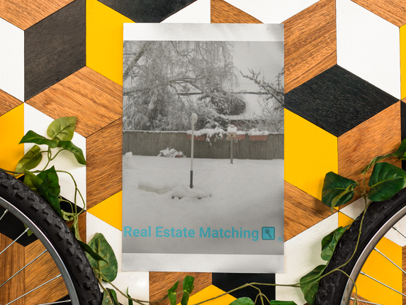 Winter Wonderland Poster with hangers with realestatematching with key Logo