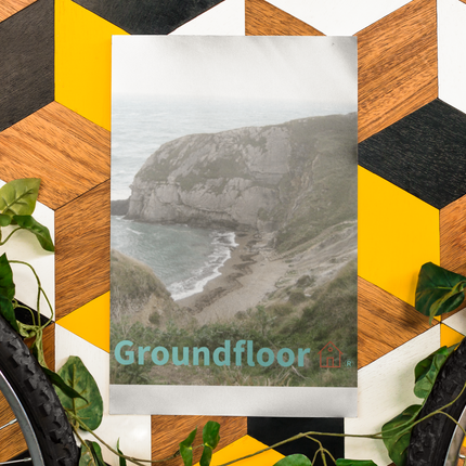 Sea & Hills Thin canvas with Groundfloor with House Logo