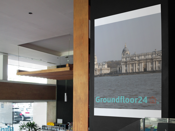 Riverside Beauty Poster with hangers with Groundfloor24 with House Logo