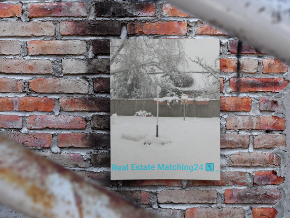 Winter Wonderland Poster with hangers with realestatematching24 with key Logo