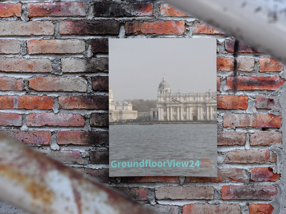 Riverside Beauty Poster with hangers with groundfloorview24 with House Logo