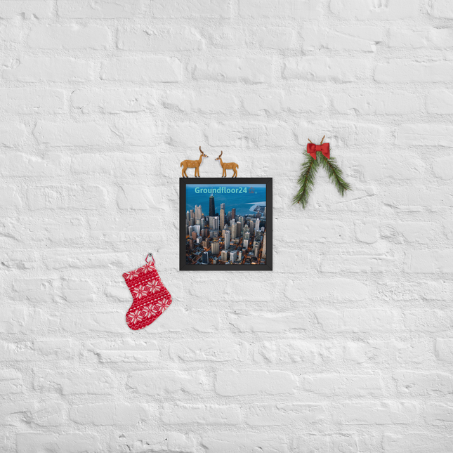 Beutiful Sinari Framed photo paper poster with Groundfloor24 Logo