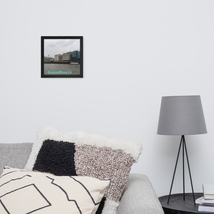 Beautiful Place Framed photo paper poster with Groundfloor24 Logo