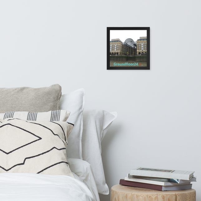 Hay's Galleria Framed photo paper poster with Groundfloor24 Logo