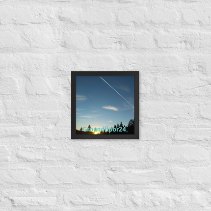 Attractive Sinari Framed photo paper poster with Groundfloor24 without House Logo
