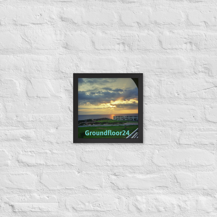 Natural View Framed photo paper poster with Groundfloor24 without House Logo