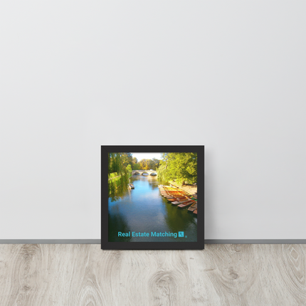 Beautiful Nature Framed photo paper poster with realestatematching with key Logo