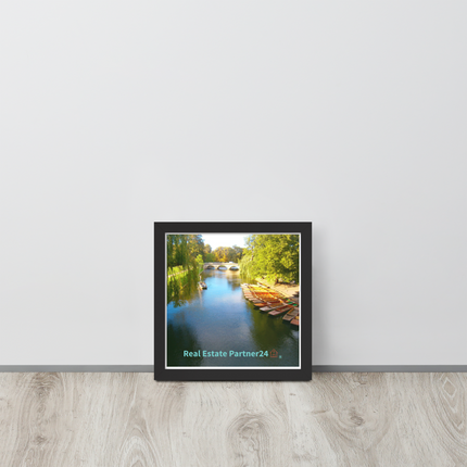 Beautiful Nature Framed photo paper poster with realestatepartner24 with house Logo
