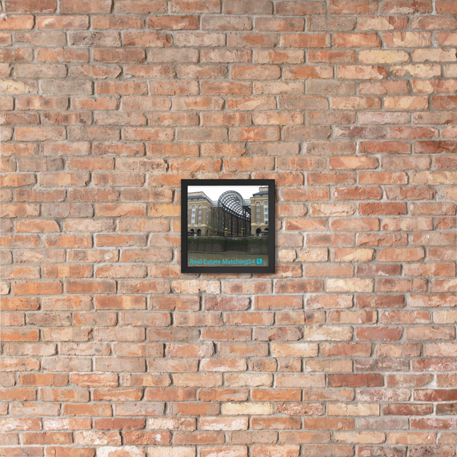 Hay's Galleria Framed photo paper poster with Real Estate Matching24 Logo