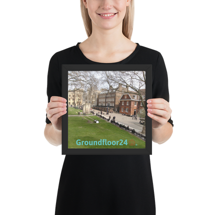 Beautiful Park Framed photo paper poster with Groundfloor24 with House Logo