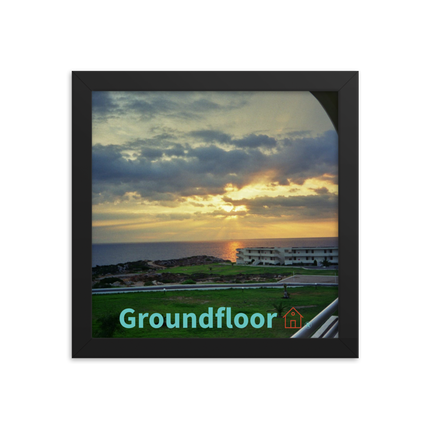 Natural View Framed photo paper poster with Groundfloor with House Logo