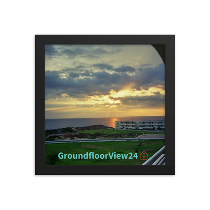 Natural View Framed photo paper poster with groundfloorview24 with House Logo