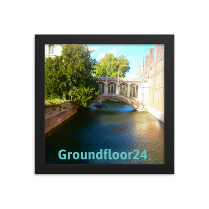 Beautiful Canel Framed photo paper poster with Groundfloor24 without House Logo