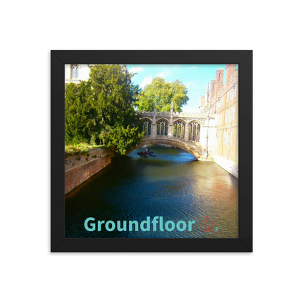 Beautiful Canel Framed photo paper poster with Groundfloor with House Logo