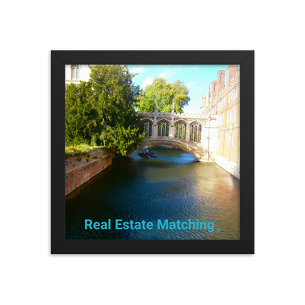 Beautiful Canel Framed photo paper poster with realestatematching without key Logo