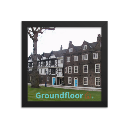 Beautiful Palace Framed photo paper poster with Groundfloor with House Logo