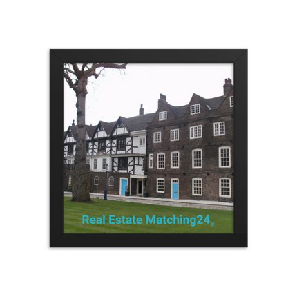 Beautiful Palace Framed photo paper poster with realestatematching24 without key Logo