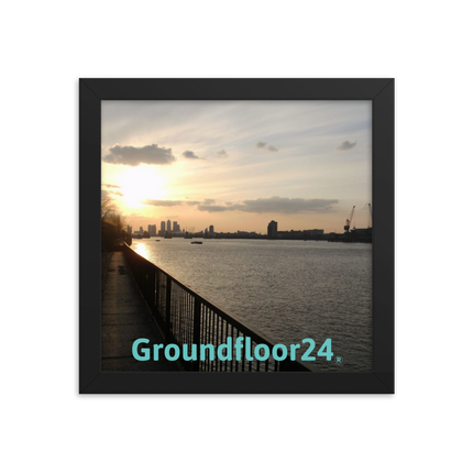 Awesome River View Framed photo paper poster with Groundfloor24 without House Logo