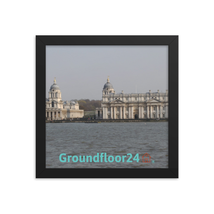 Riverside Beauty Framed photo paper poster with Groundfloor24 with House Logo