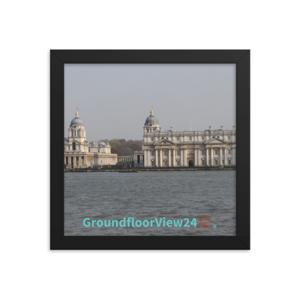 Riverside Beauty Framed photo paper poster with groundfloorview24 with House Logo