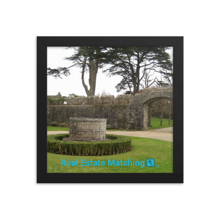 Nature's Wonders Framed photo paper poster with realestatematching with key Logo