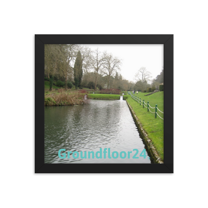 Lakeside Beauty Framed photo paper poster with Groundfloor24 without House Logo