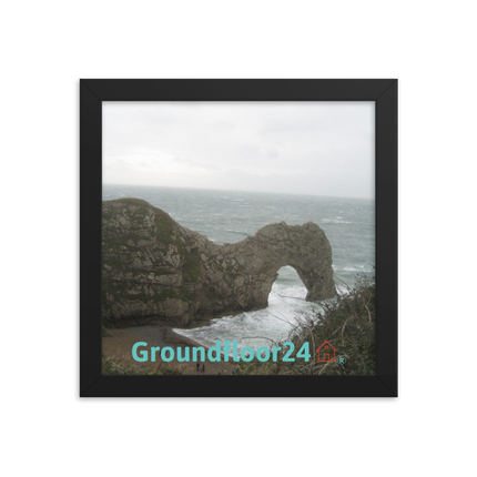 Coastal Escape Framed photo paper poster with Groundfloor24 with House Logo
