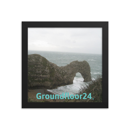 Coastal Escape Framed photo paper poster with Groundfloor24 without House Logo