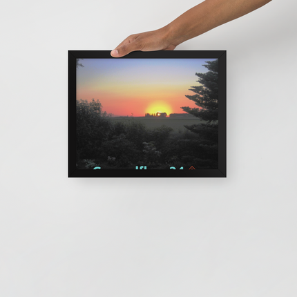 Beautiful Sunset Sinari Framed photo paper poster with Groundfloor24 with House Logo