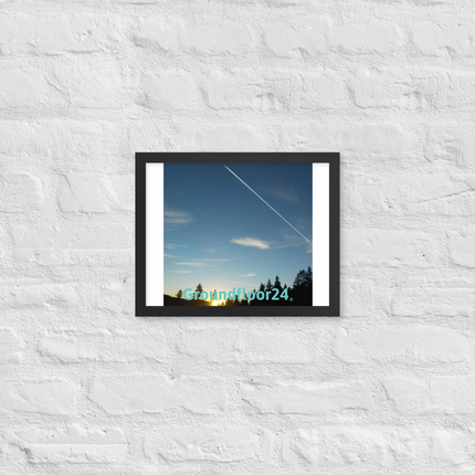 Attractive Sinari Framed photo paper poster with Groundfloor24 without House Logo