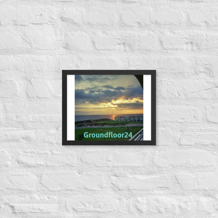 Natural View Framed photo paper poster with Groundfloor24 without House Logo
