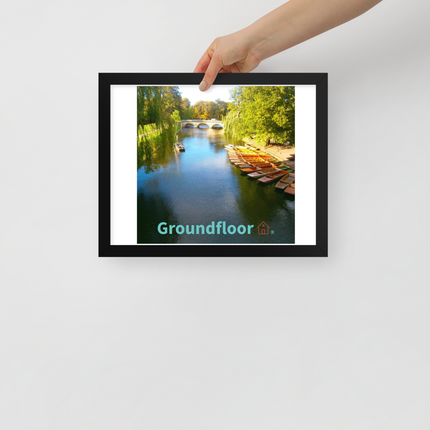 Beautiful Nature Framed photo paper poster with Groundfloor with House Logo