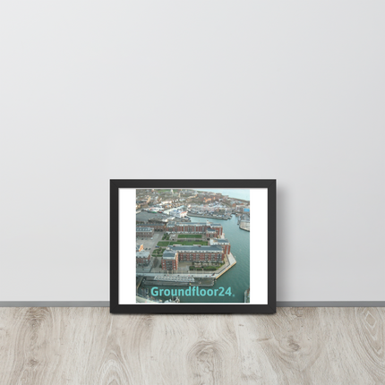 Nice City Framed photo paper poster with Groundfloor24 without House Logo
