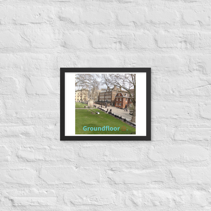 Beautiful Park Framed photo paper poster with Groundfloor with House Logo