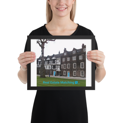 Beautiful Palace Framed photo paper poster with realestatematching with key Logo