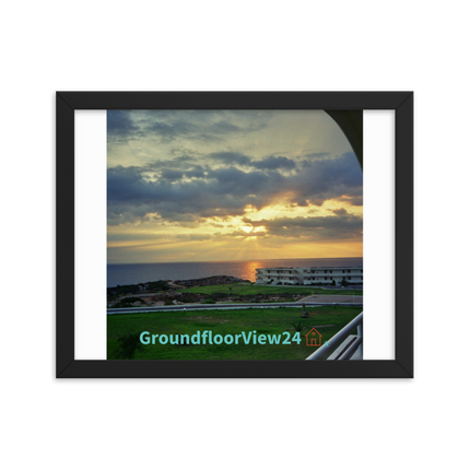 Natural View Framed photo paper poster with groundfloorview24 with House Logo