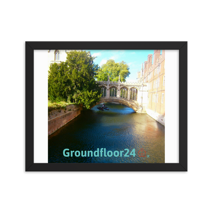 Beautiful Canel Framed photo paper poster with Groundfloor24 with House Logo
