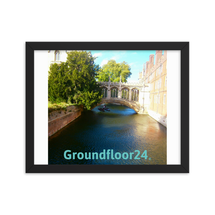 Beautiful Canel Framed photo paper poster with Groundfloor24 without House Logo